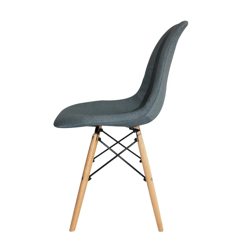 Haig Fabric Dining Chair, Beech Wood Legs, Single Seat