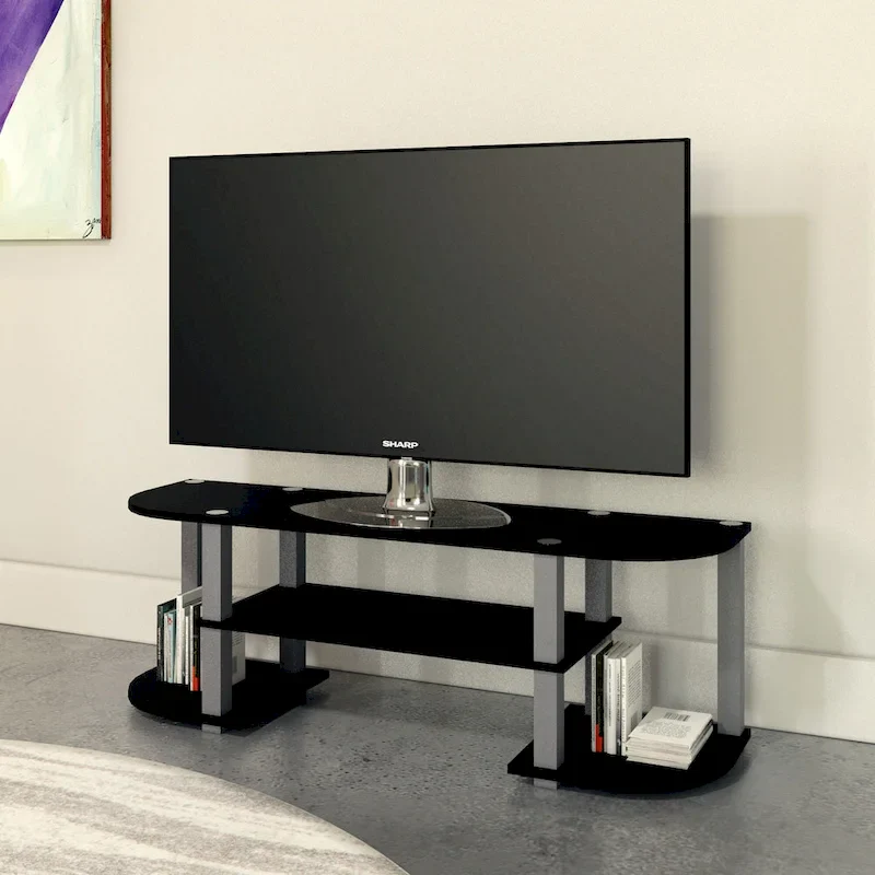Multi-Color Wide TV Stand, Contemporary Style, Fits 32–42