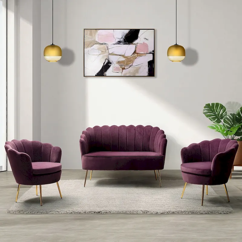 52 in. 3 Piece Living Room Set