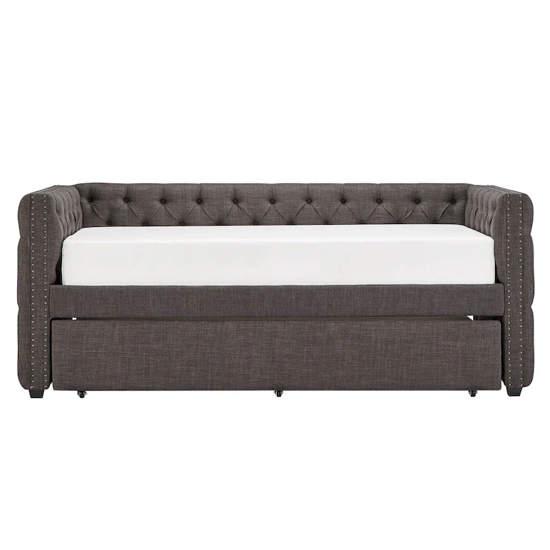 Knightsbridge Twin Tufted Nailhead Daybed by iNSPIRE Q Artisan