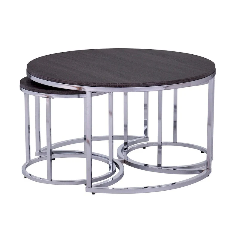 SEI Furniture Henderson Round 3-piece Nesting Coffee Table