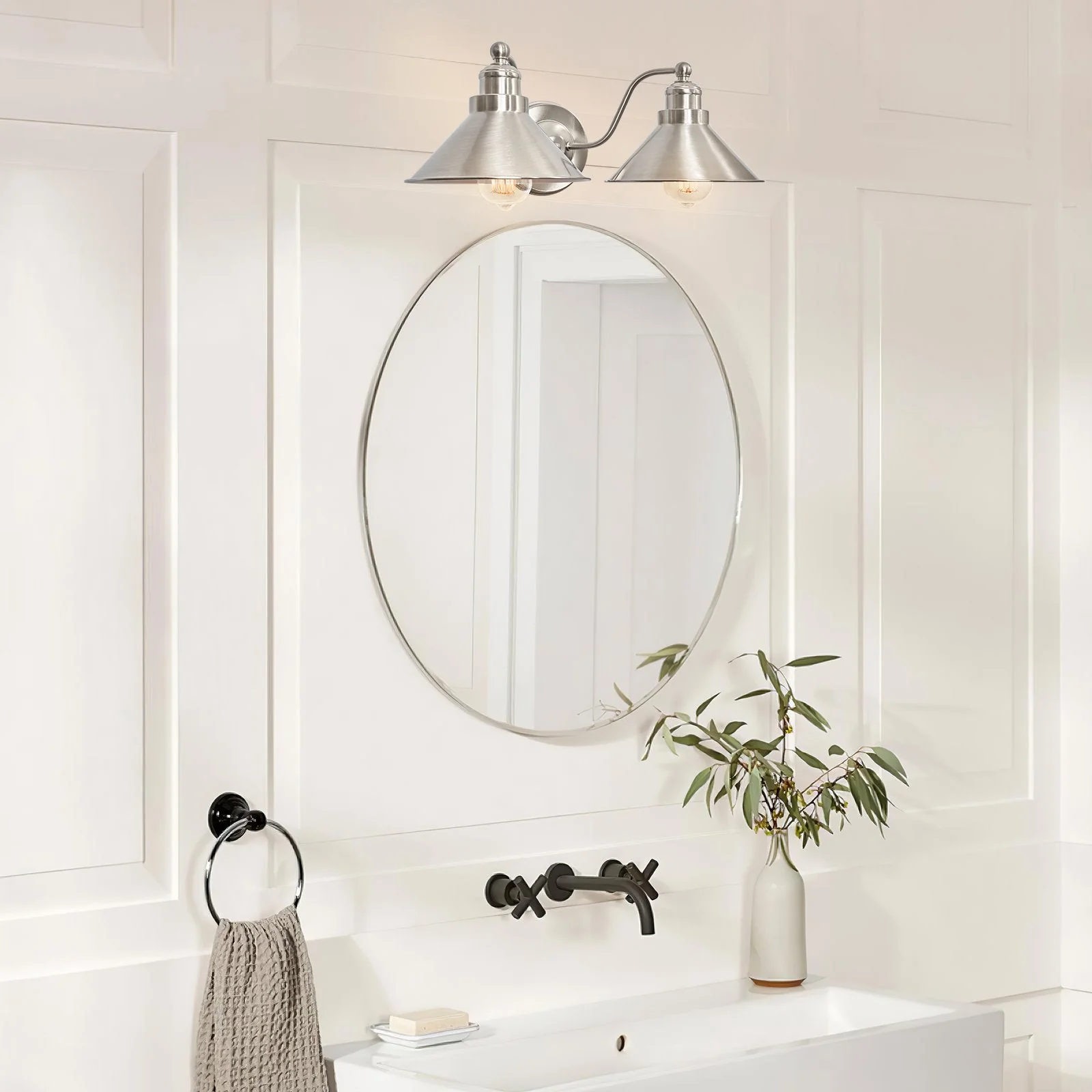 Welton 19 Modern Industrial 2-Light Wall Sconce