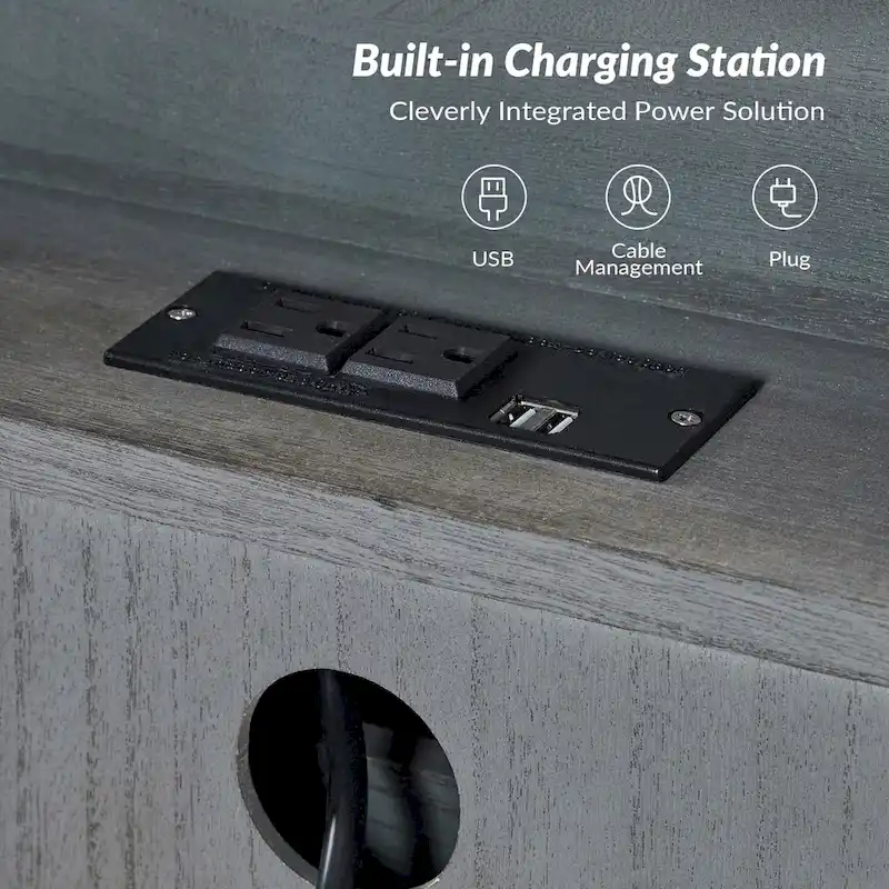 Pallantium Farmhouse 30Tall Distressed 3-Drawer Nightstand With Solid Wood Legs and Adjustable Feet Set Of 2 by HULALA HOME