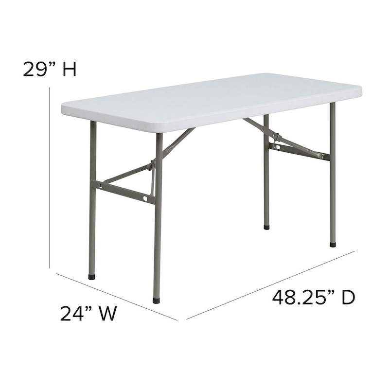 4-Foot Plastic Folding Table - Banquet / Event Folding Table