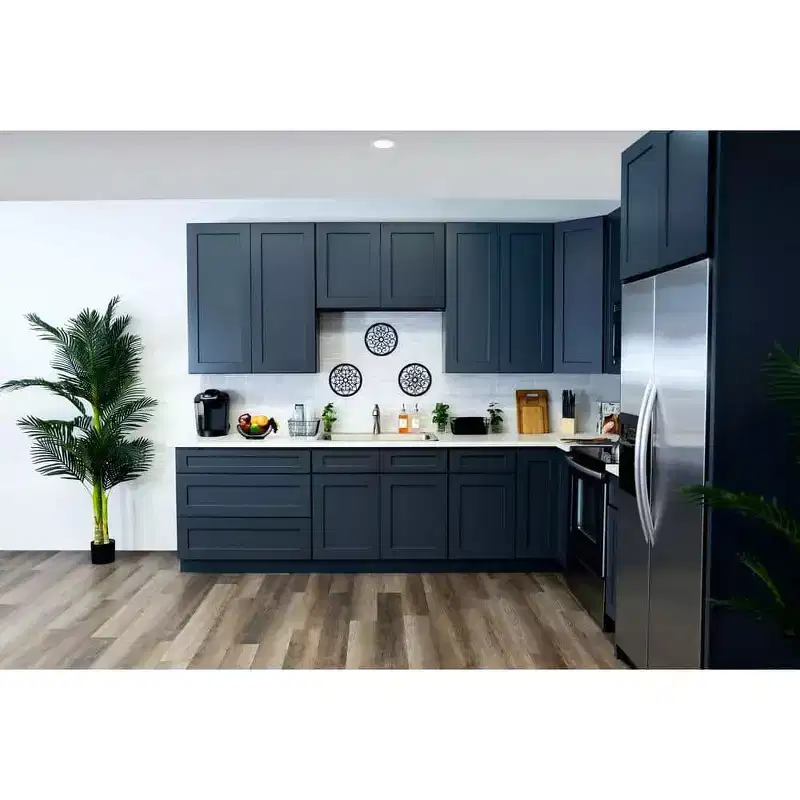 CASAINC 18 in. W x 24 in. D x 34.5 in. H Base Kitchen Cabinet with 3 Soft-Close Drawers  RTA Plywood Cabinets