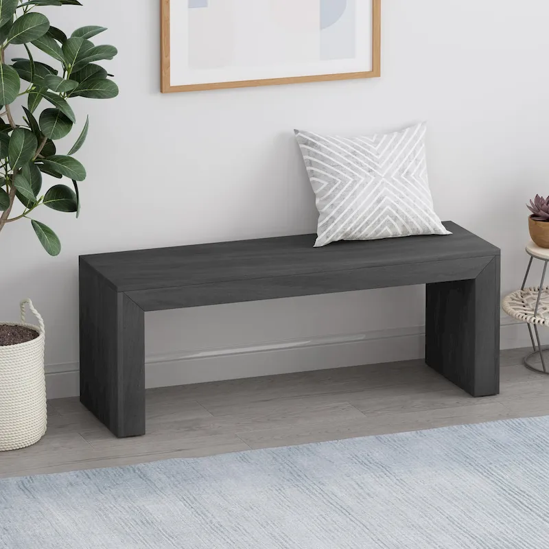 Farmhouse Acacia Wood Dining Bench