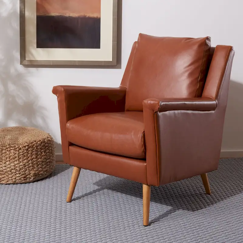 SAFAVIEH Anner Mid-Century Arm Chair - 28.7 x 28.4 x 33.9 - 29Wx28Dx34H