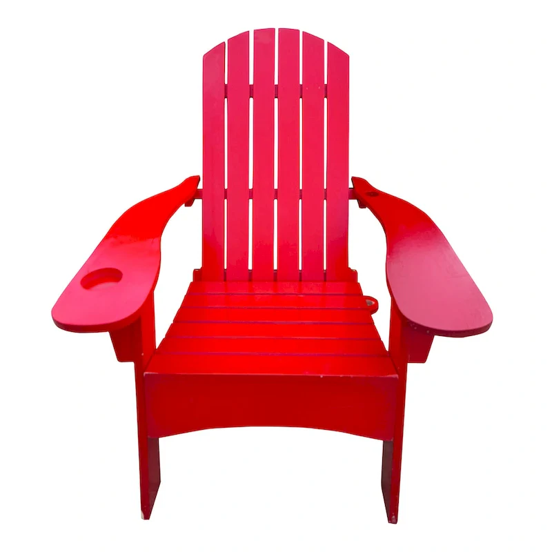 Wood Adirondack Chair with Umbrella Hole