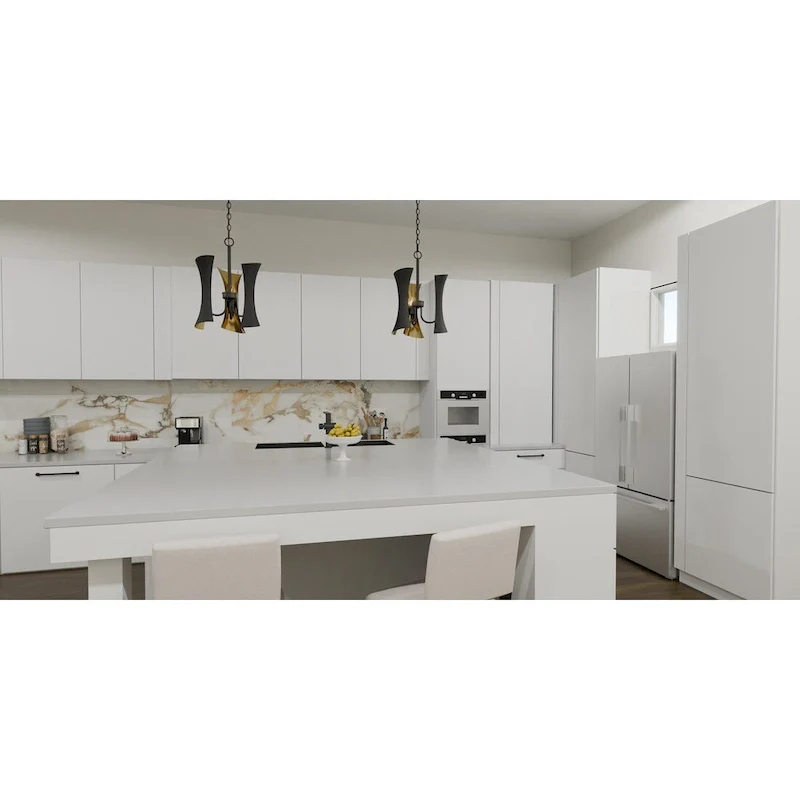 Myla 3-Light Matte Black Pendant Light