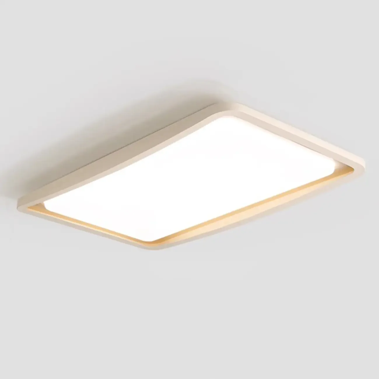 Modern White Round Dimmable Flush Mount LED Ceiling Light