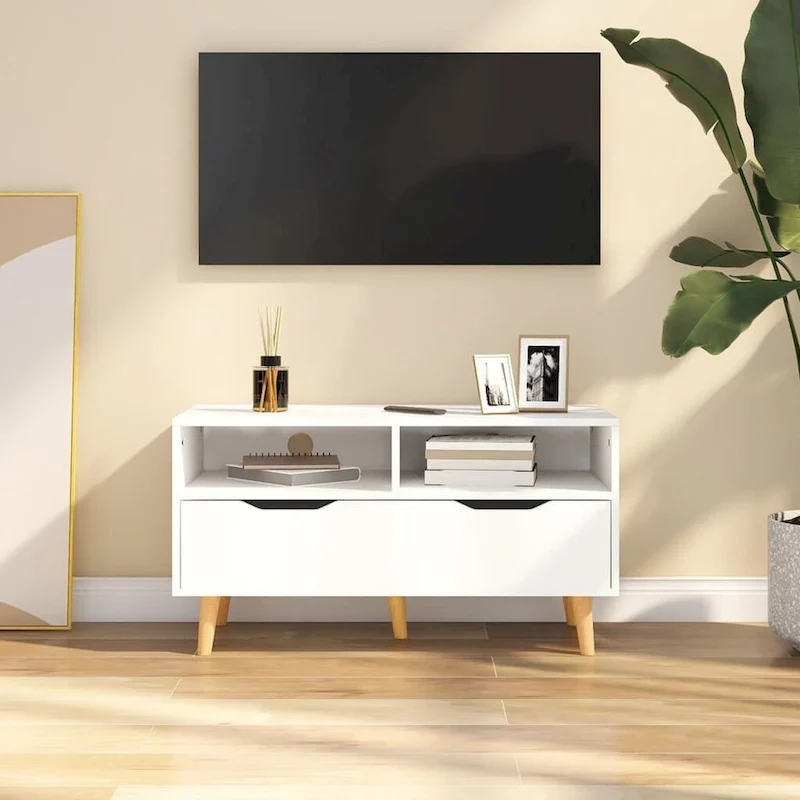 vidaXL TV Stand TV Console Sideboard TV Unit Home Media Unit Engineered Wood - 35.4 x 15.7 x 19.1