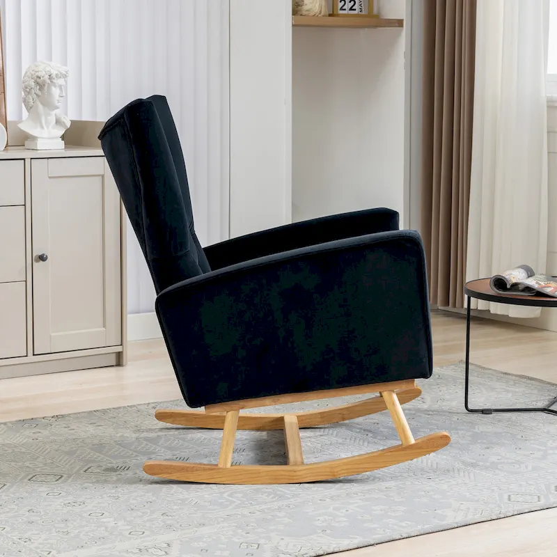 Tufted Rocking Chair Single Sofa Accent Rocker