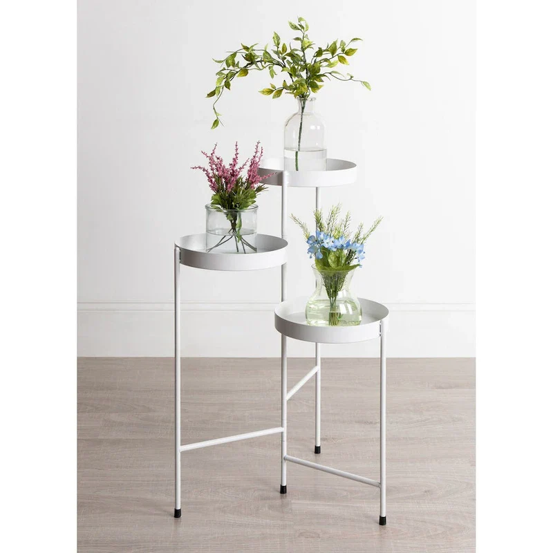 Kate and Laurel Finn Metal 3-tier Modern Plant Stand - 16x21x30