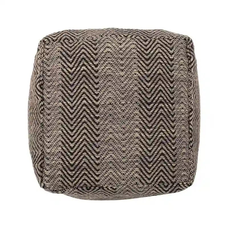 Bowmont Hand-Crafted Cotton Cube Pouf by Christopher Knight Home