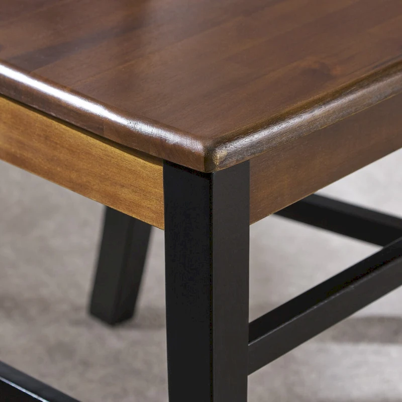 Roshan Farmhouse Acacia Wood Dining Chairs set of 2