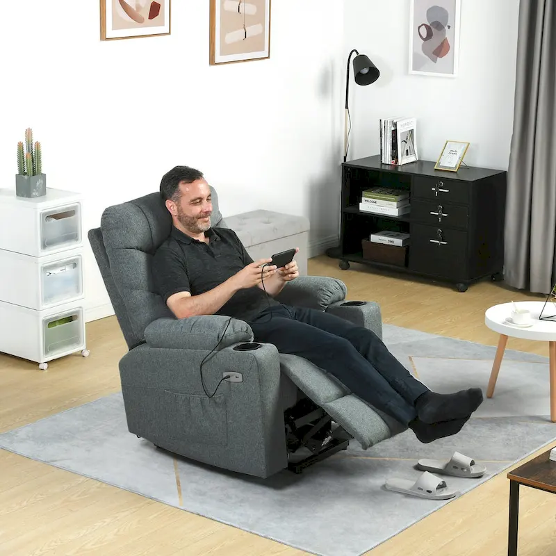 Modern Massage and Heating Recliner Sofa Chair