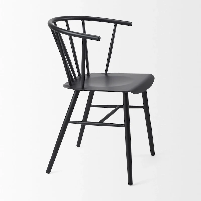 Colin Black Metal Dining Chair - 21.2 W x 21.2 D x 30.3 H