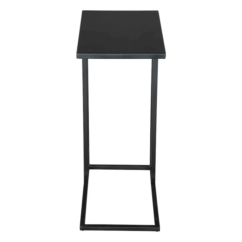 24-Inch Black Iron Abstract End Table (17