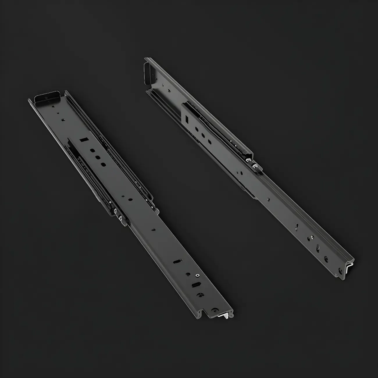 Trendy Narrow Cubic Wooden Nightstand with Legs