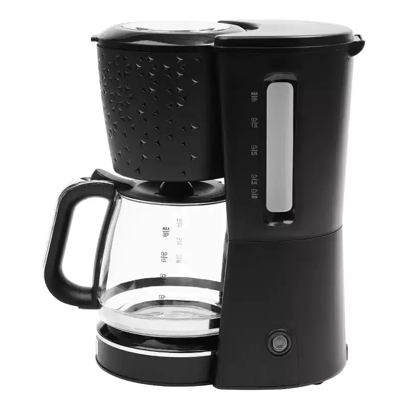 Starbeck 10c Drip Coffee Maker Black and Chrome: Haden, 10 Cup Capacity, Electric, BPA-Free, Cone Filter, Hand Wash