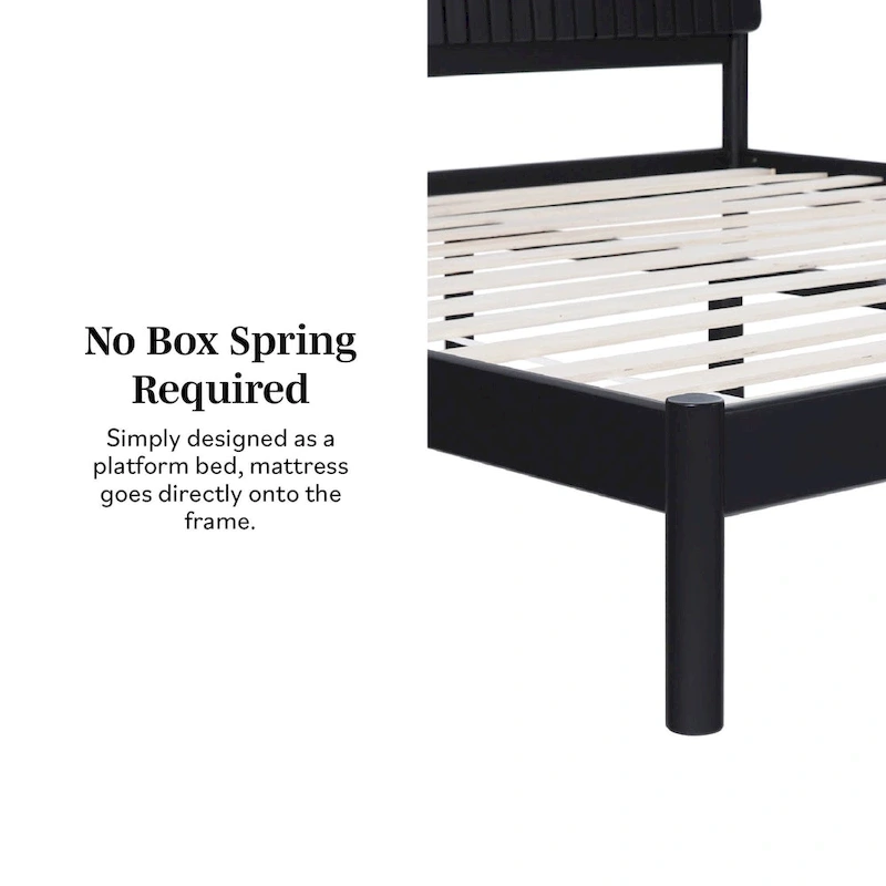 Middlebrook Designs Slatted Headboard Modern King Bed