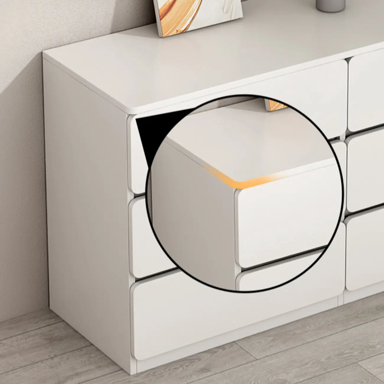 Artistic Rectangle Accent Chests with Free Standing Design