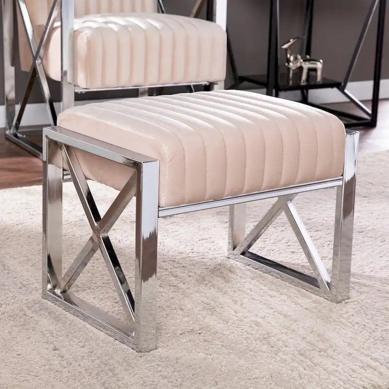 SEI Furniture Brent Fabric Ottoman