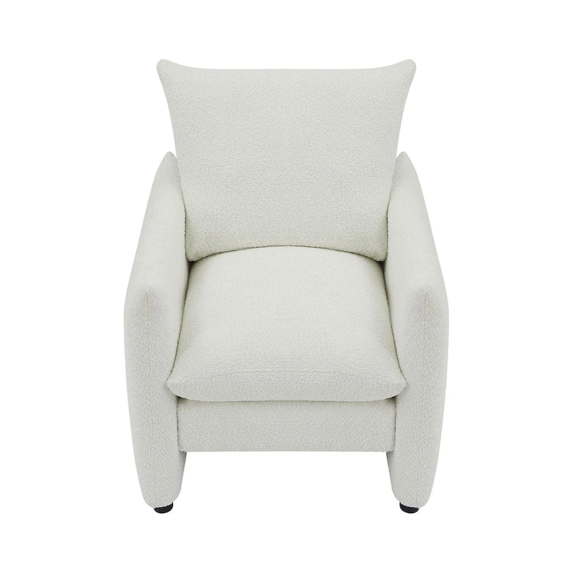 33-inch Modern Low-Profile Armchair with Plush Cushioning