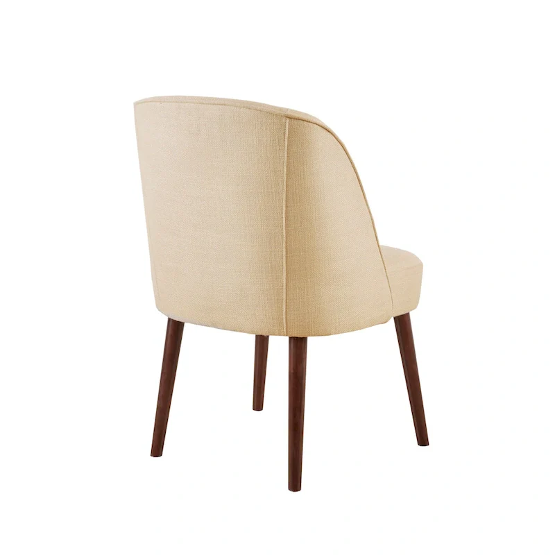 Madison Park Larkin Natural Rounded Back Dining Chair - 22.25w x 24.5d x 34.6h