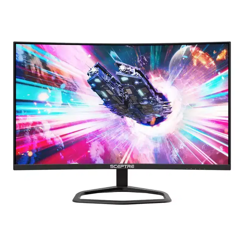 Sceptre 27 Curved Gaming Monitor 240Hz, 1ms, 99% sRGB, DisplayPort, HDMI, Built-in Speakers, Black (C275B-FWT240)