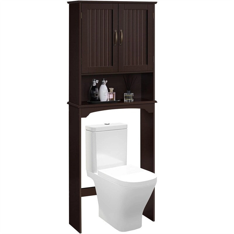Over the Toilet Storage Cabinet - 9 D x 24.5 W x 66 H