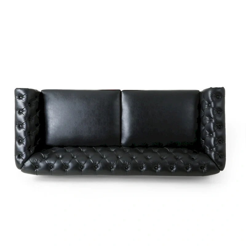 Castalia Nailhead Trim Chesterfield Sofa by Christopher Knight Home - 78.75 L x 33.50 W x 28.00 H