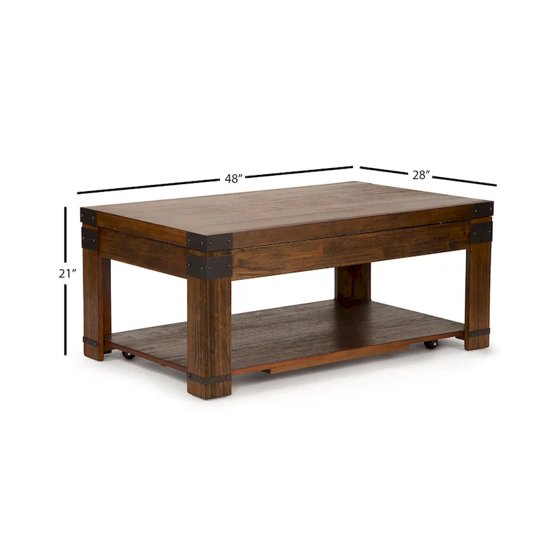 Steve Silver Aldridge 48-Inch Rectangle Lift Top Coffee Table