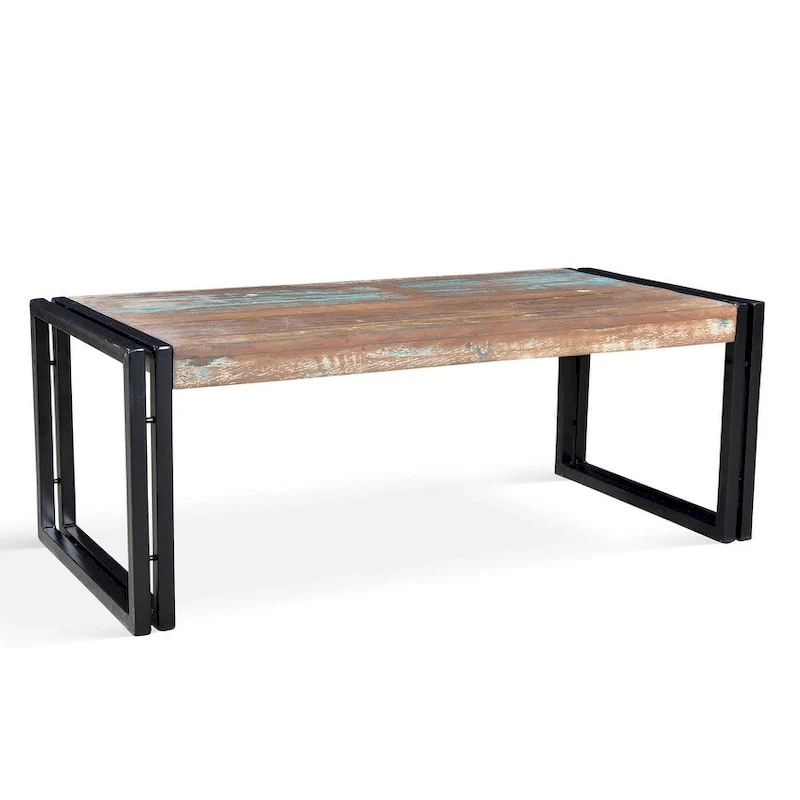 Handmade Timbergirl Old Reclaimed Wood Coffee Table (India)