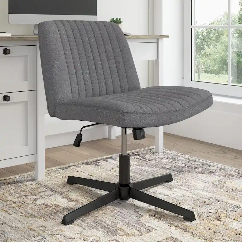 Bush Furniture Sutton Armless Computer Chair Without Wheels