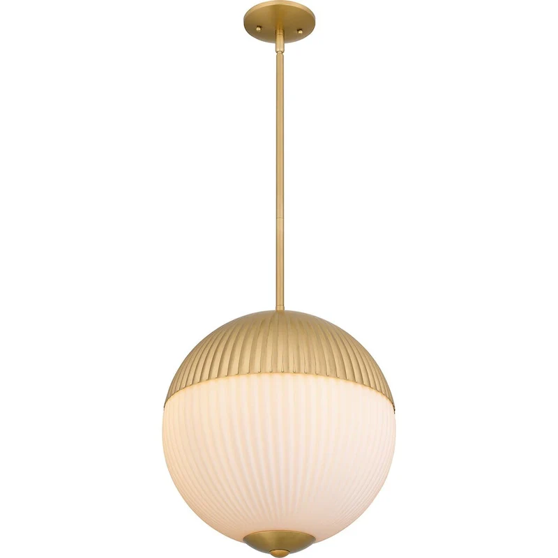 Mia 2-Light Brushed Gold Pendant Light