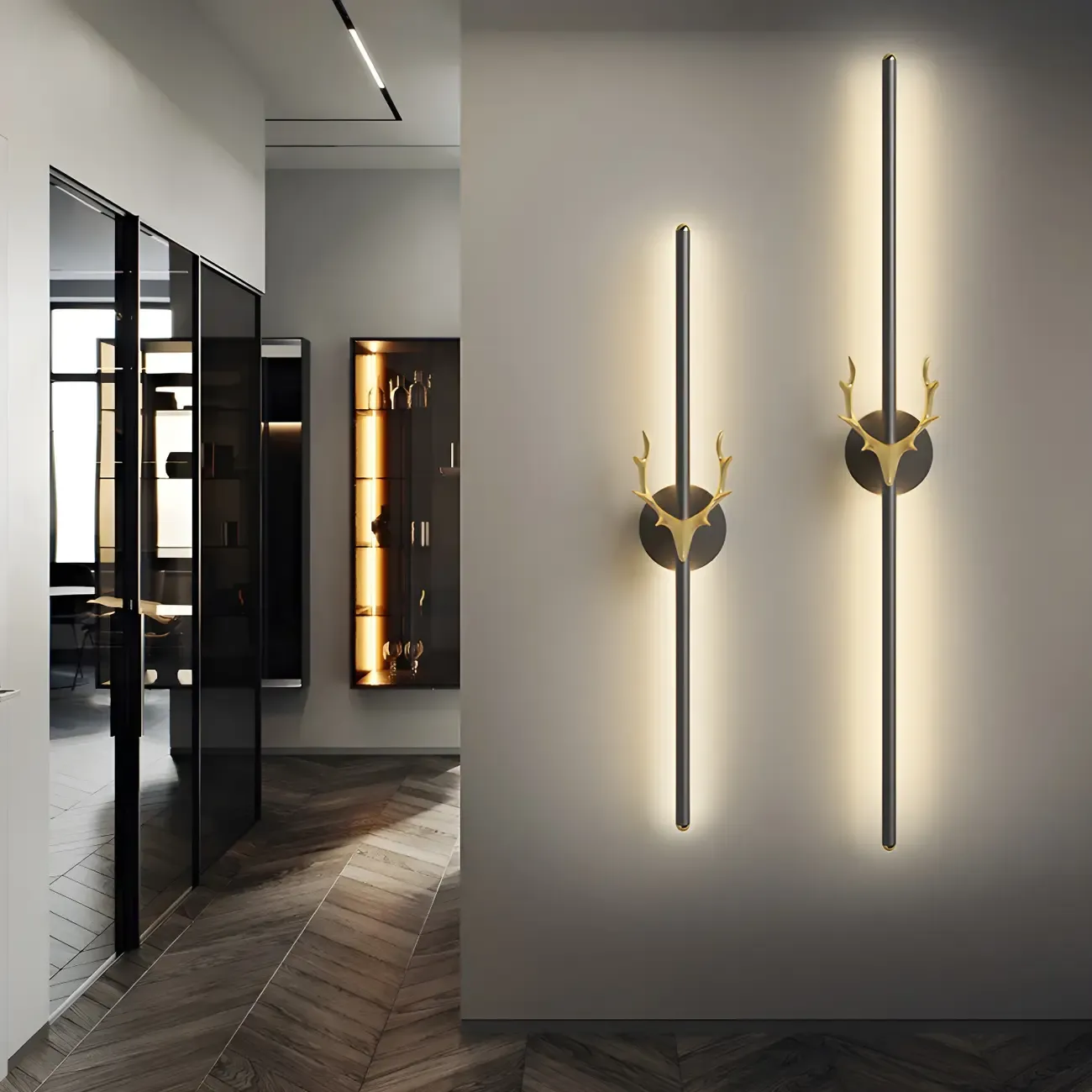 Nordic Aluminum Dimmable LED Up Down Vertical Wall Sconce