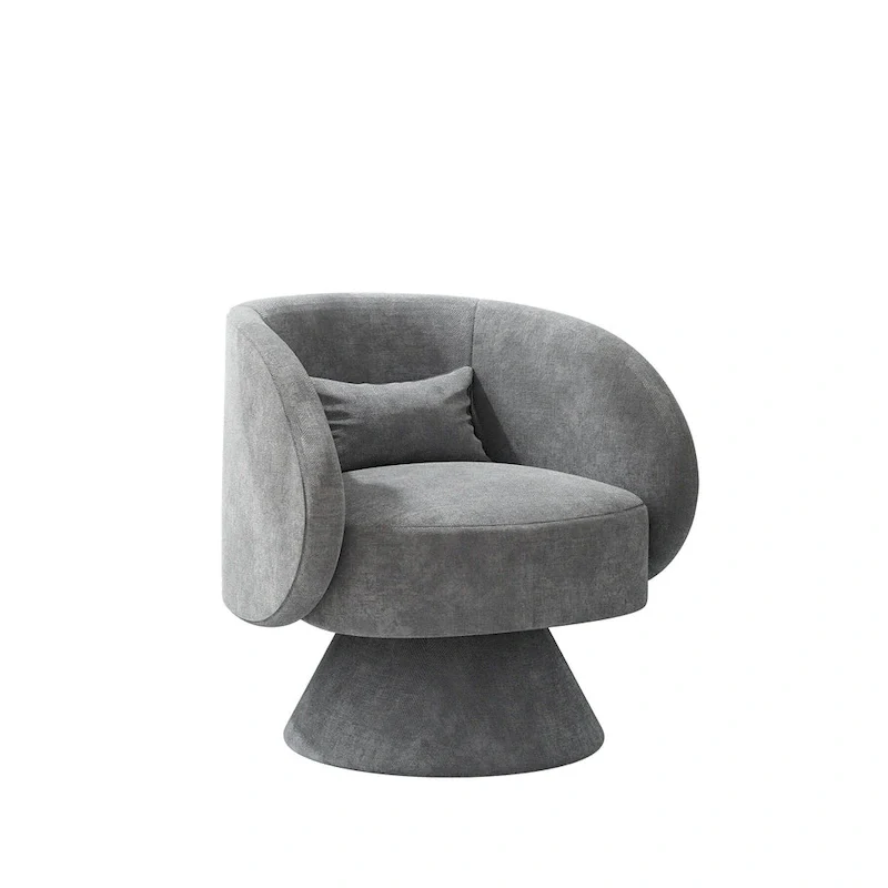 Ouyessir 360 Degree Modern Swivel Cuddle Barrel Sofa Chairs