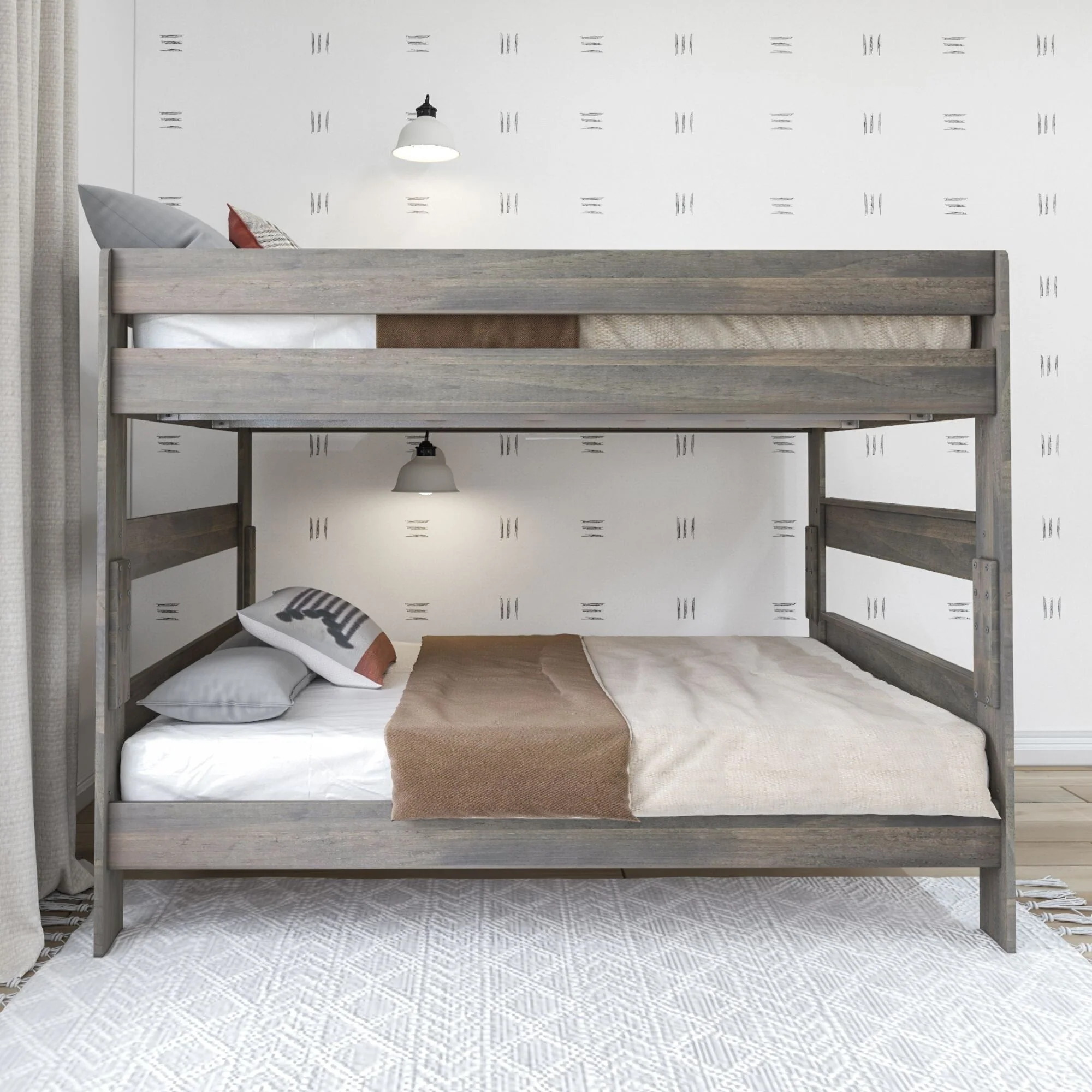 Max and Lily Farmhouse Queen over Queen Bunk Bed