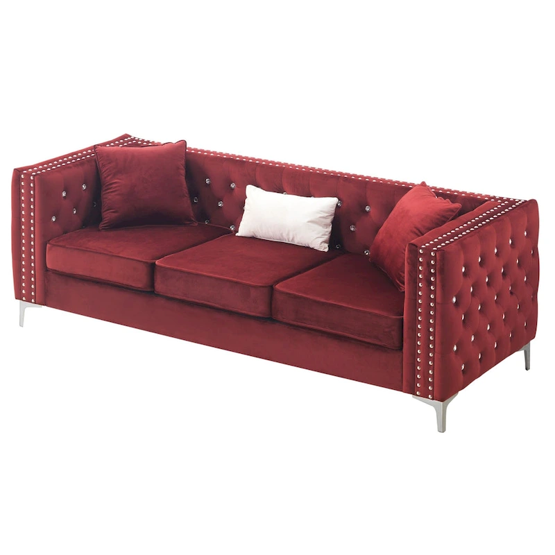 Paige Tufted Velvet Sofa