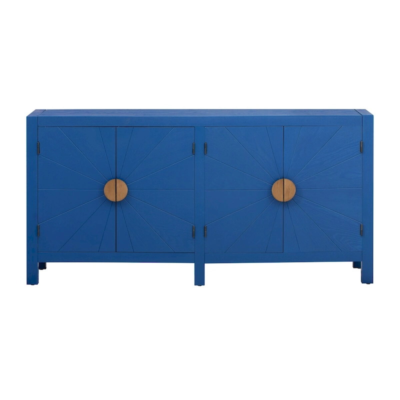 Ash Veneer 60 Sideboard Cabinet with Adjustable Shelves