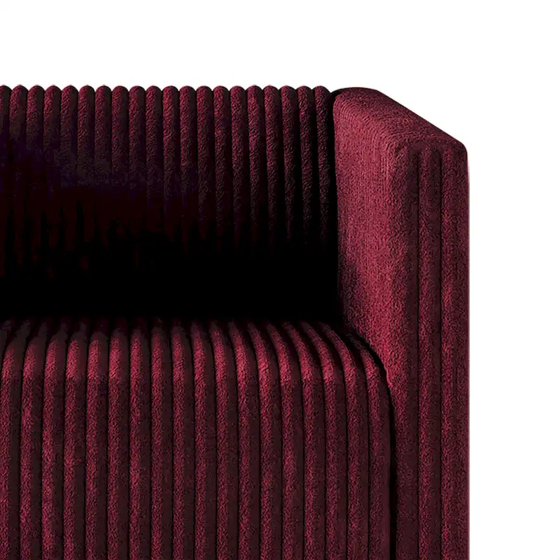 CraftPorch Corduroy Modern and Glamorous Velvet Upholstered Sofa
