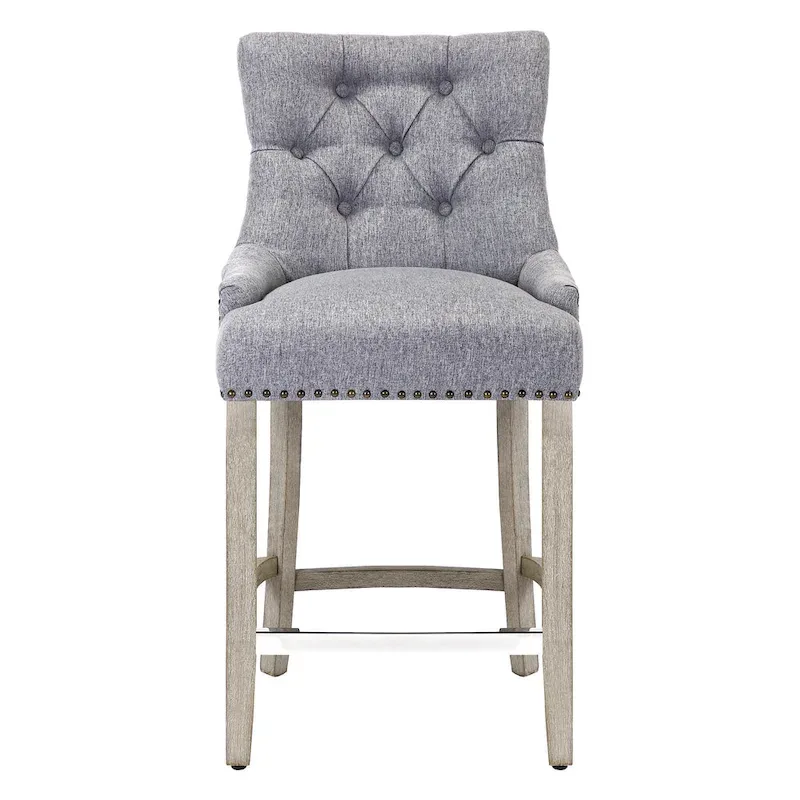 Carter 24 Upholstered Button Tufted Counter Bar Stool