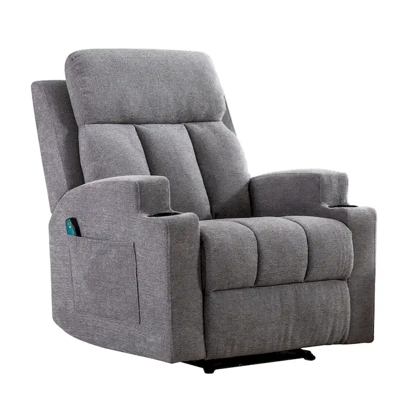 Ebello Massage Recliner Chair with Heat and Vibration Manual Sofa