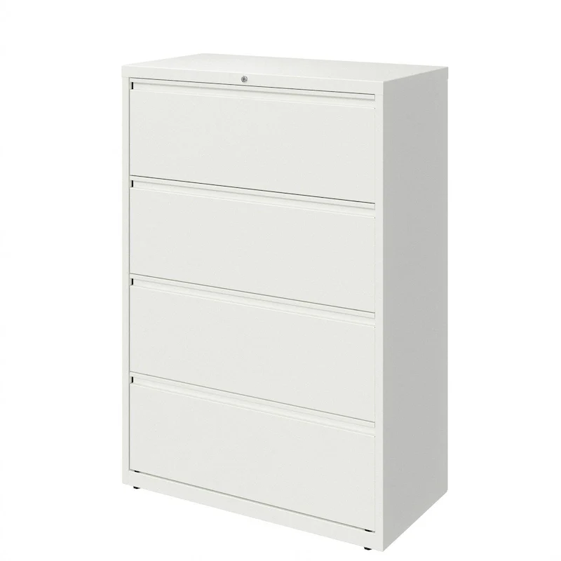 36W 4-Drawer Lateral File Cabinet for Home & Office, Heavy Duty Steel, Matte Finish