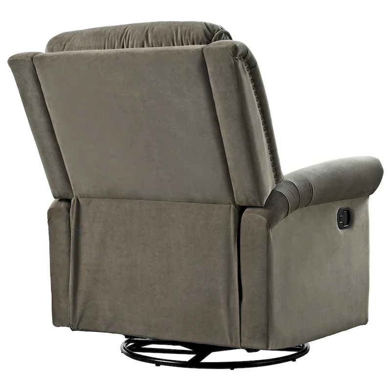 Marloo Modern Swivel Velvet Recliner Chair by Christopher Knight Home