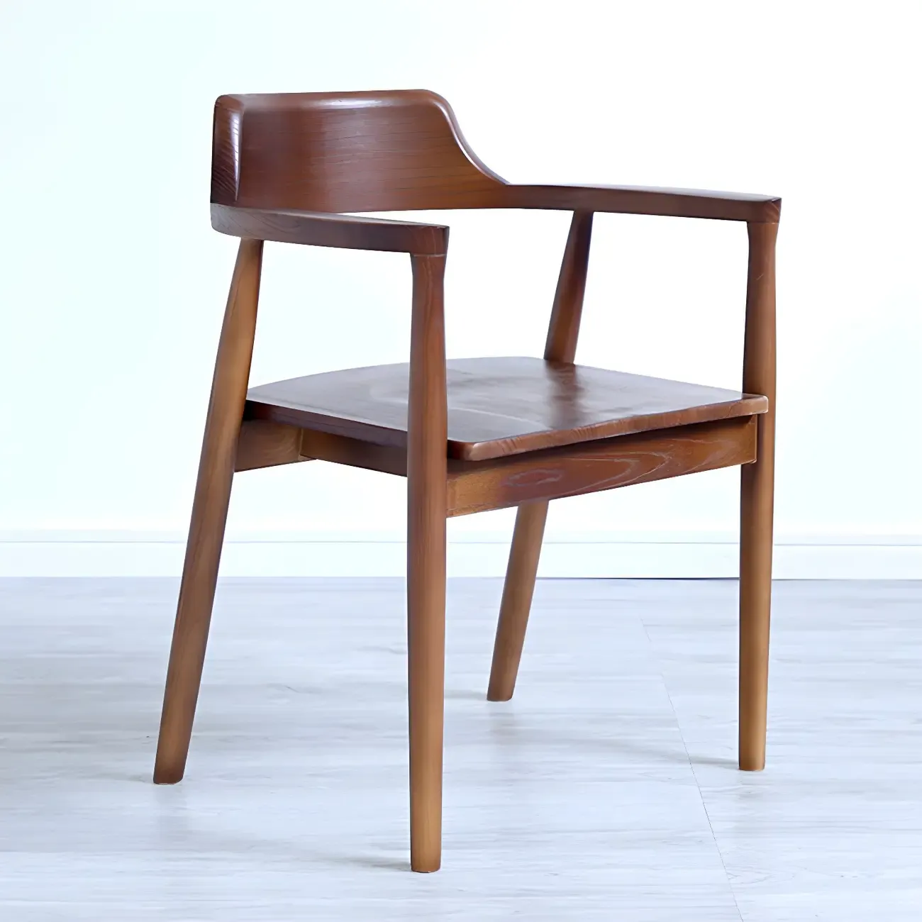 Mid Century Solid Wood Dining Chair Set of 2