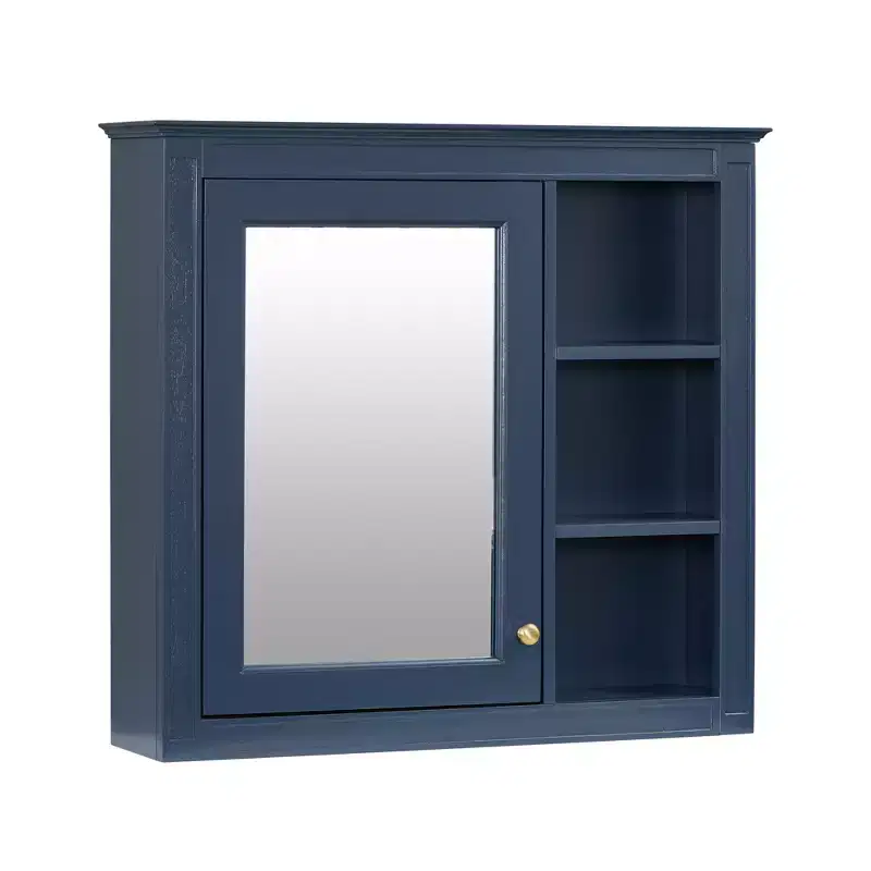 CASAINC 30 x 28 Bathroom Medicine Cabinet with Mirror and 3 Open Shelves, Wall-Mounted (No Vanity)