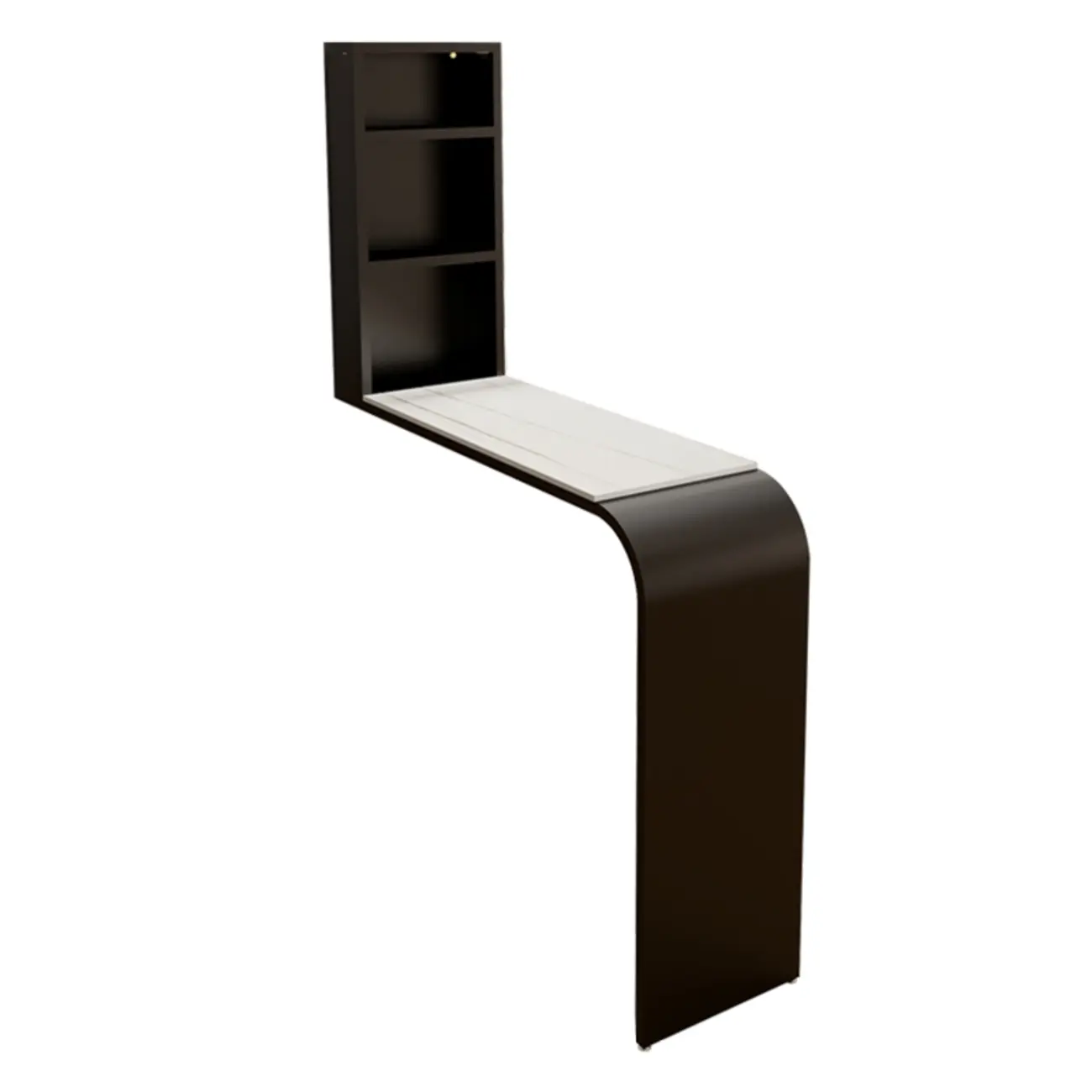 Modern Stone Black Metal Storage Bar Tables with Cup Holder