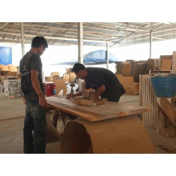 Haussmann Wood Double Twist Stool Table 14 in SQ x 30 in H Grey Oil - 14 x 14 x 30